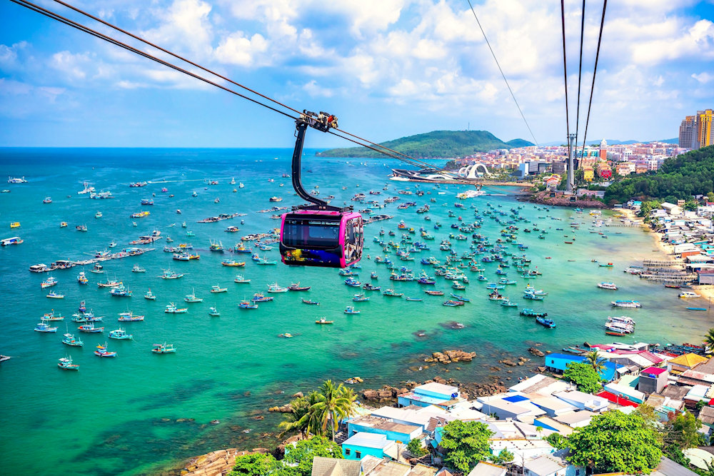 Phu Quoc's 574 square kilometers make it larger than Singapore, stretching 50km from north to south with endless beaches and jungle to explore